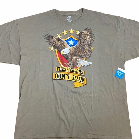 PATRIOTIC Eagle T-Shirt Short Sleeve Tee 3XL - Picture 1 of 4
